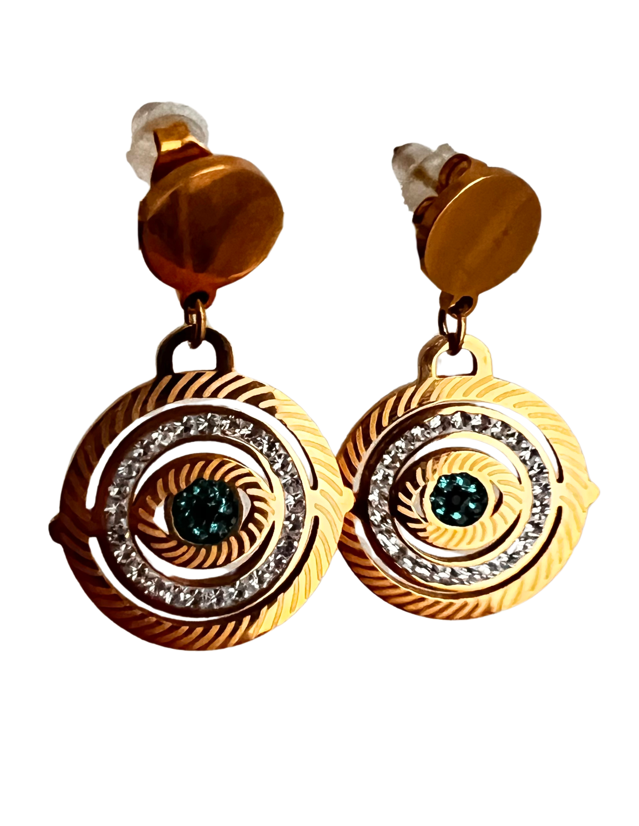 Golden Earrings & Sauron’s Eye Diamond 007